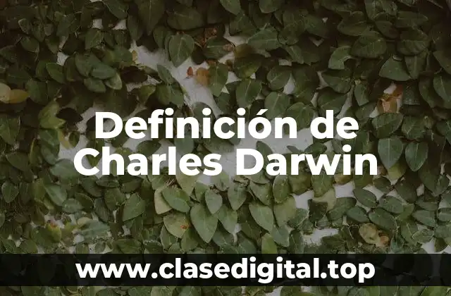 Ejemplos de Charles Darwin