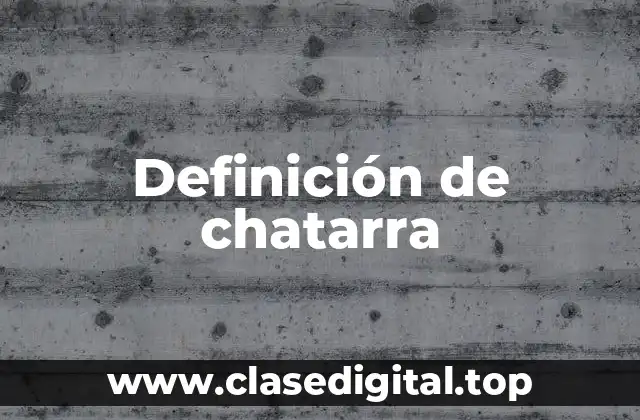 Definición técnica de chatarra