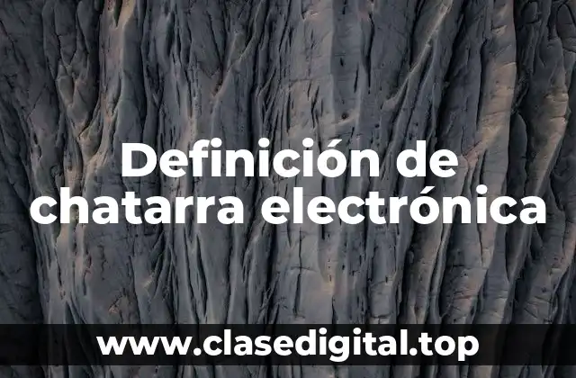 Definición técnica de chatarra electrónica