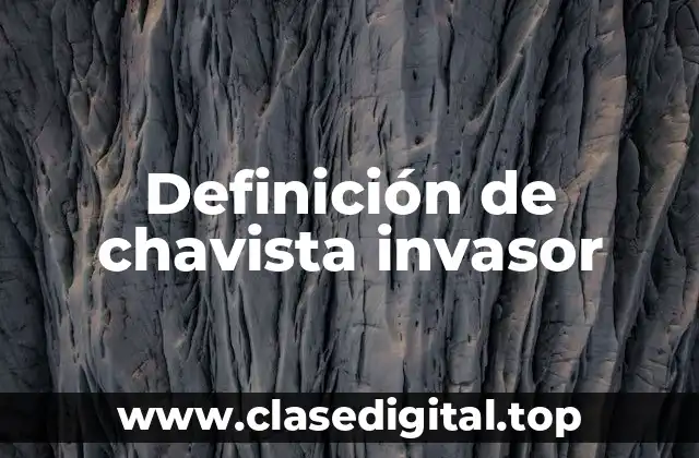 Definición de chavista invasor
