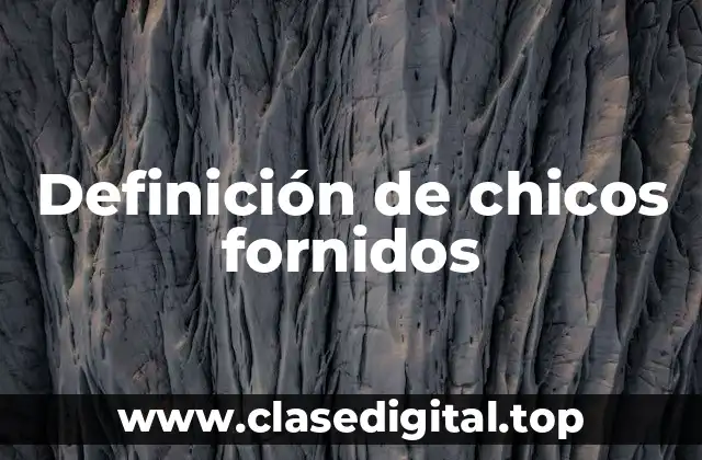 Definición de chicos fornidos