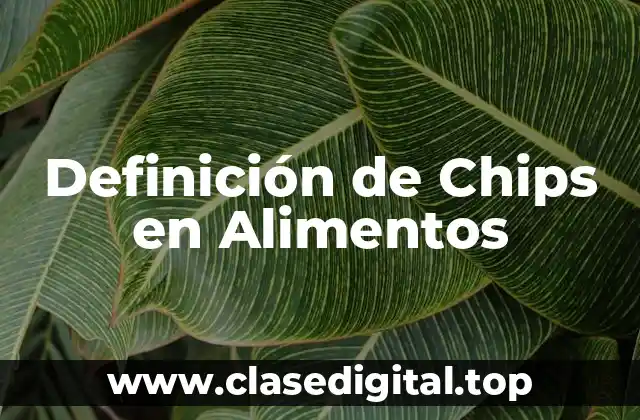 Definición de Chips en Alimentos