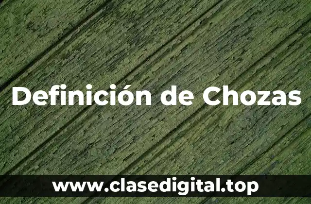 Definición de Chozas