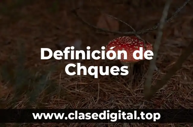 Definición de Chques