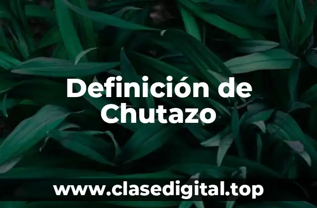 Definición de Chutazo