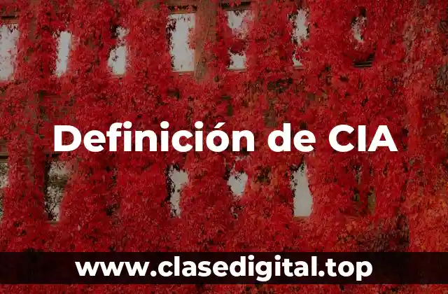 Definición de CIA