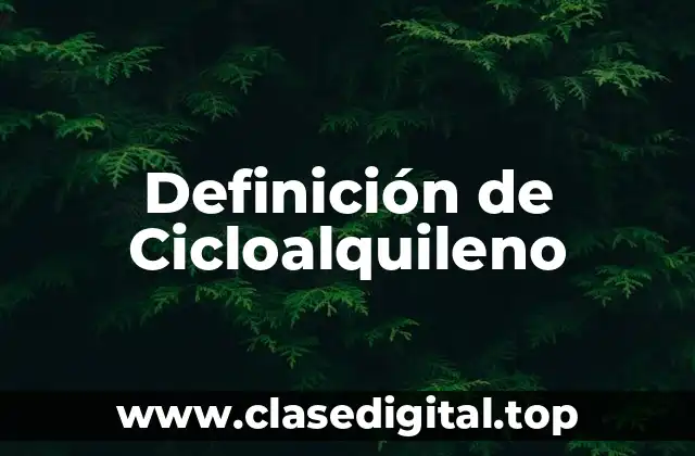 Ejemplos de Cicloalquino