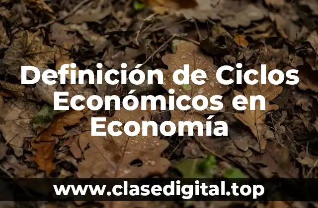 Definición de Ciclos Económicos en Economía