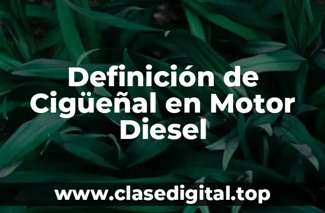 Definición de Cigüeñal en Motor Diesel