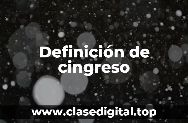 Definición de cingreso