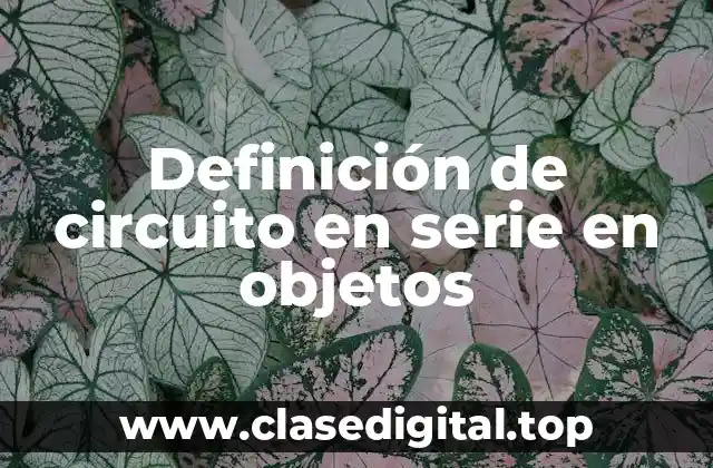 Definición de circuito en serie en objetos