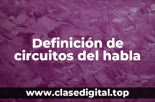 Definición de circuitos del habla