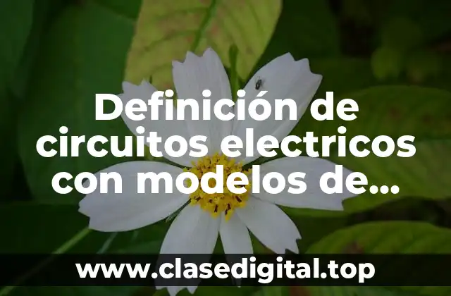 Definición de circuitos electricos con modelos de ecuaciones diferenciales