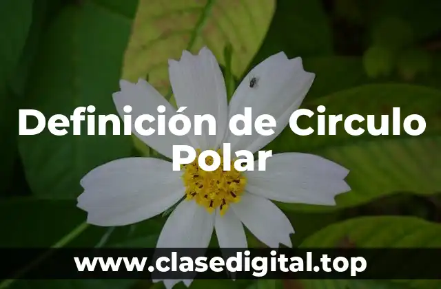 Definición de Circulo Polar