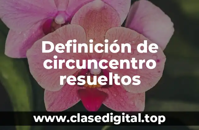 Definición de circuncentro resueltos