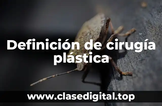 Ejemplos de cirugía plástica