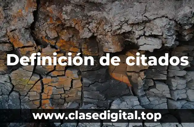 Definición de citados