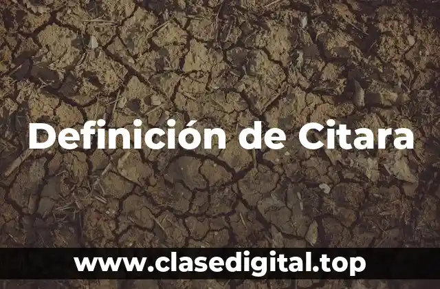 Definición de Citara