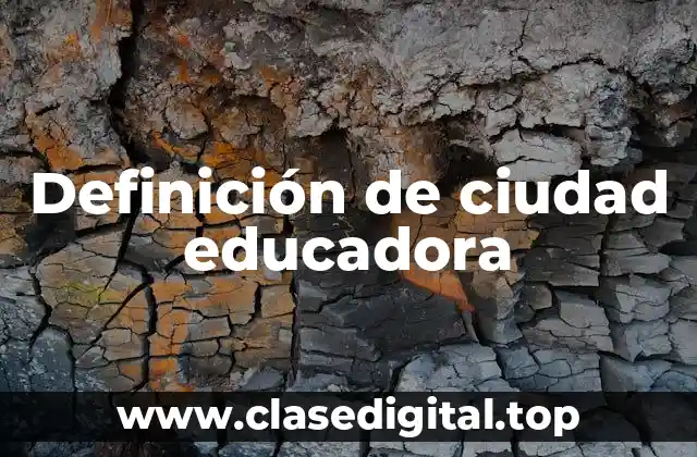 Definición de ciudad educadora