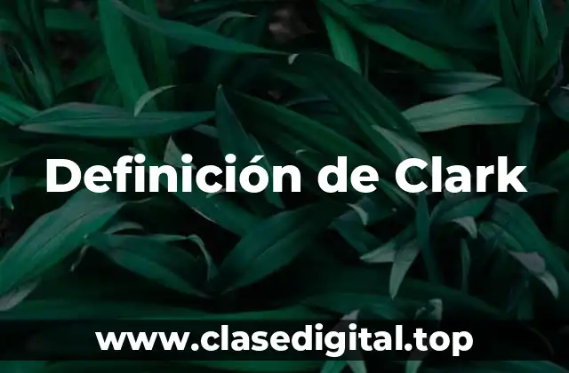 Definición de Clark