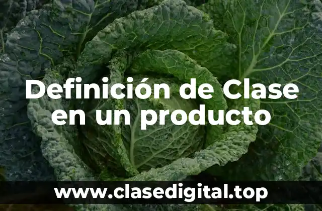 Ejemplos de clase en un producto