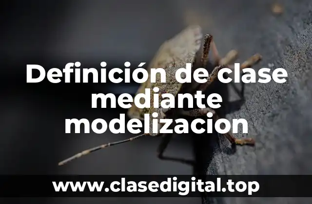 Definición de clase mediante modelizacion