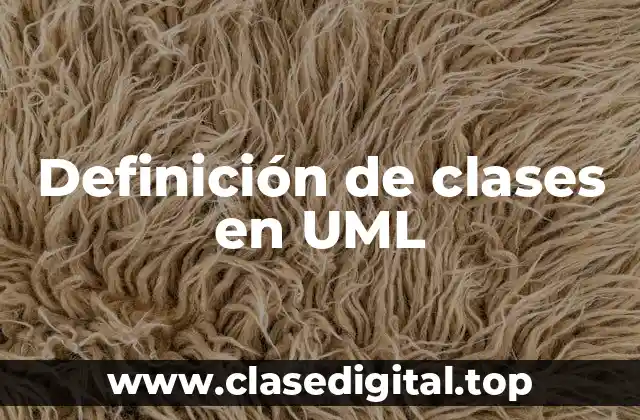 Definición de clases en UML
