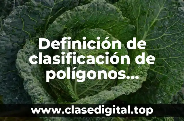 Definición de clasificación de polígonos estrellados