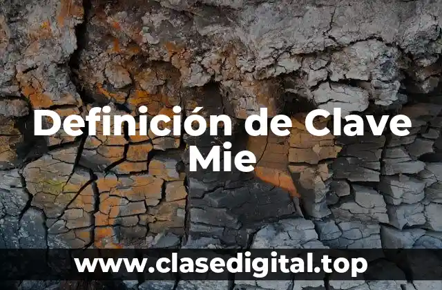 Definición de Clave Mie