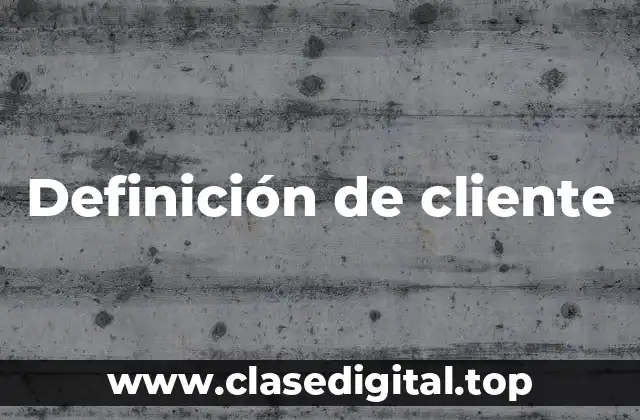 Ejemplos de cliente-prestador