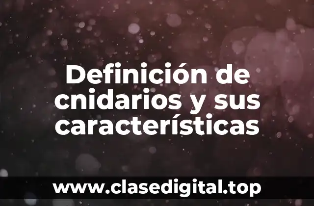 Ejemplos de cnidarios