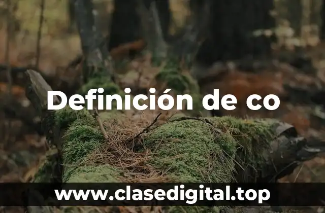 Definición de co
