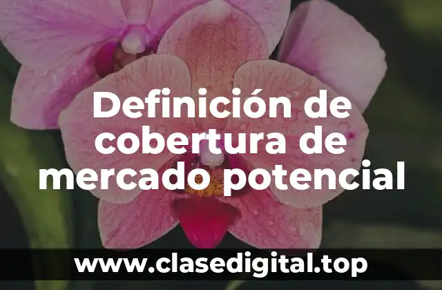 Definición de cobertura de mercado potencial