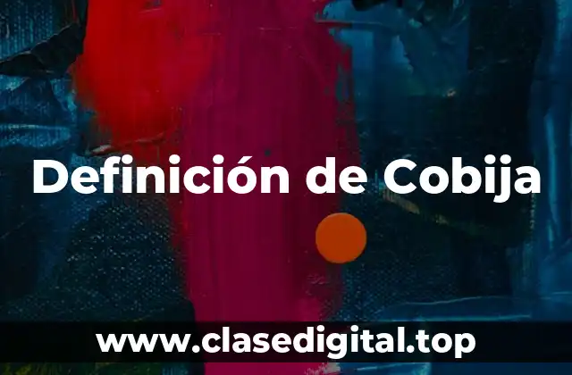 Definición de Cobija