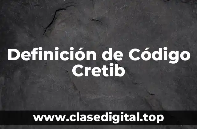 Ejemplos de Código Cretib