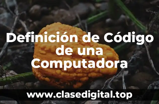 Definición de Código de una Computadora
