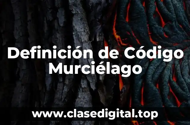 Definición de Código Murciélago