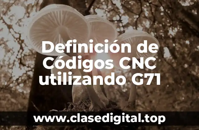 Definición de Códigos CNC utilizando G71
