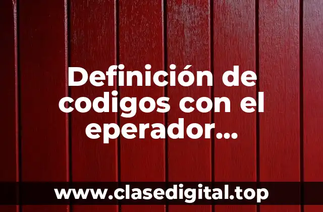 Definición de codigos con el eperador condicional en java