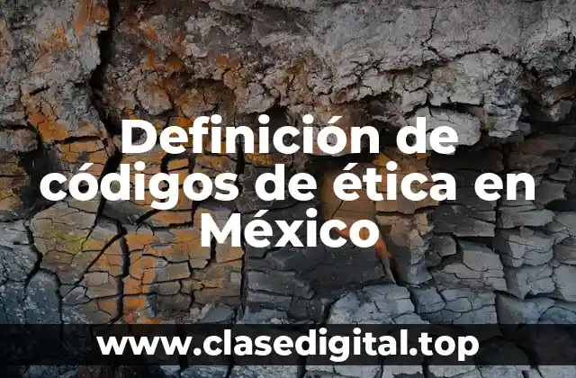 Definición de códigos de ética en México