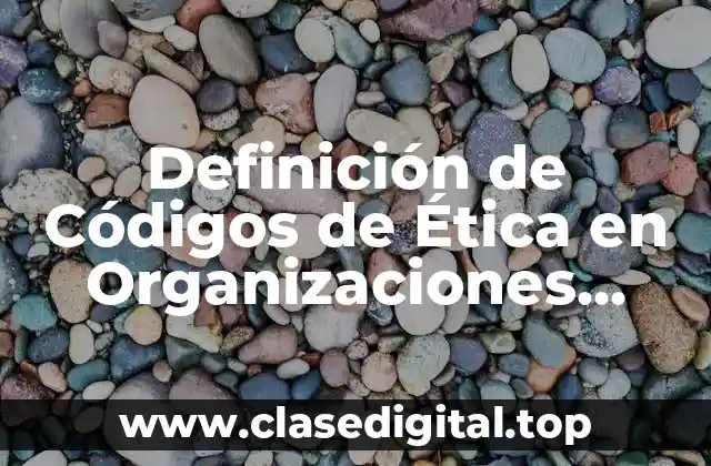 Ejemplos de Códigos de Ética en Organizaciones Mexicanas