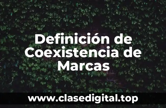 Definición de Coexistencia de Marcas