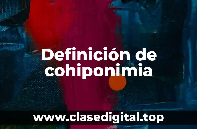 Definición de cohiponimia