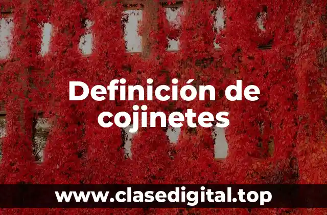 Ejemplos de cojinetes