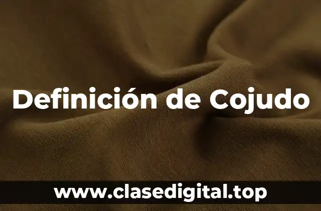 Definición de Cojudo