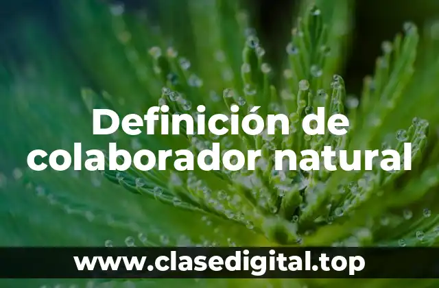 Definición de colaborador natural