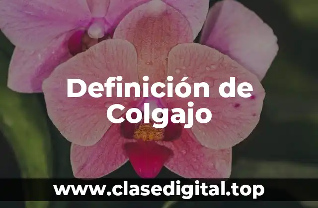 Definición de Colgajo