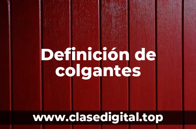 Ejemplos de colgantes