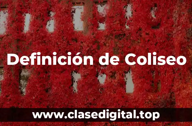 Definición de Coliseo
