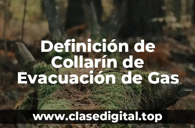Definición de Collarín de Evacuación de Gas